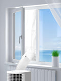 400CM (157 inch) Universal Window Seal for Portable Air Conditioner and Tumble Dryer, Sealing AC Vent Kit with Adhesive Fastener