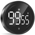 LIORQUE Digital Kitchen Timer Magnetic Countup Countdown Kitchen Timer with Large LED Display Adjustable Volume for Kids and Seniorn