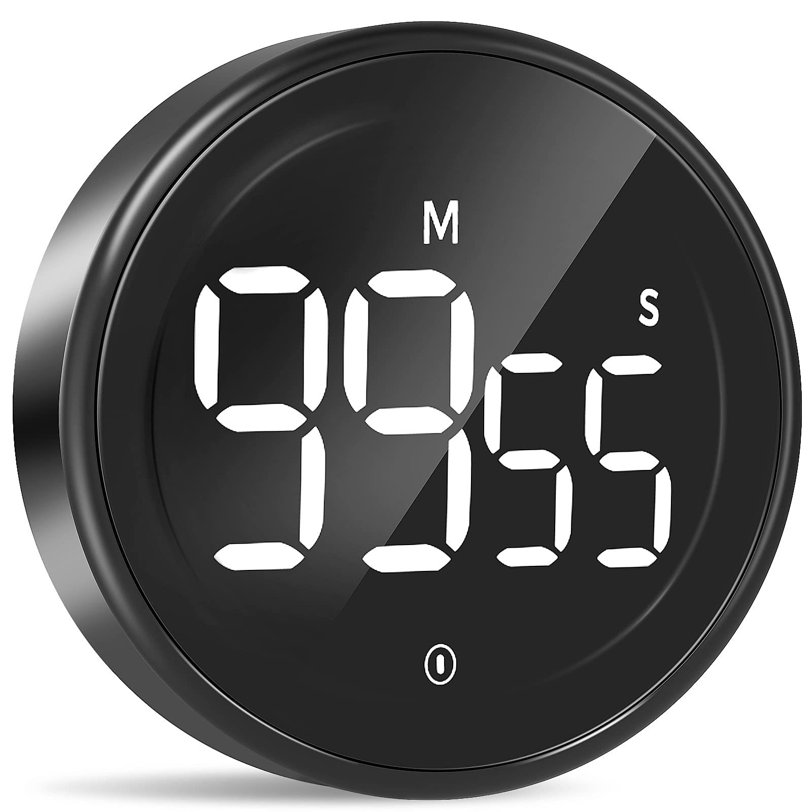 LIORQUE Digital Kitchen Timer Magnetic Countup Countdown Kitchen Timer with Large LED Display Adjustable Volume for Kids and Seniorn