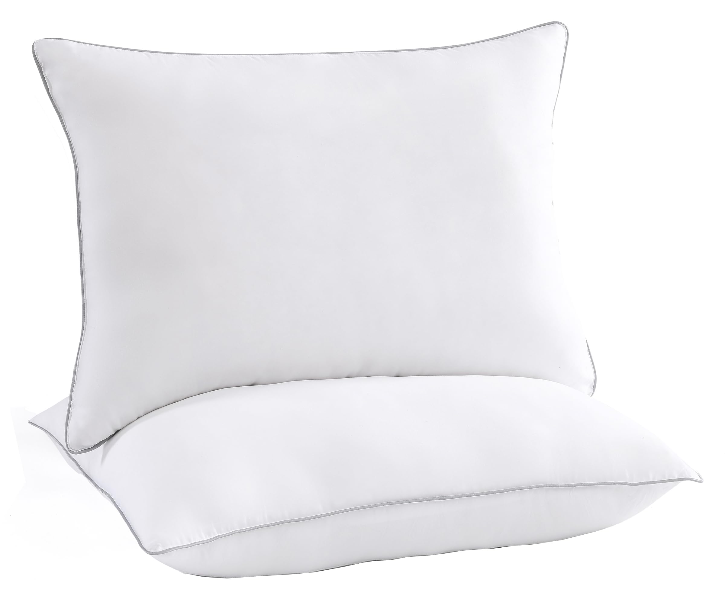 Casa Platino Down Alternative Bed Pillows 2 Pack Queen Size (20x30) - Soft & Supportive Hotel Quality Sleeping Pillows for Side & Back Sleepers