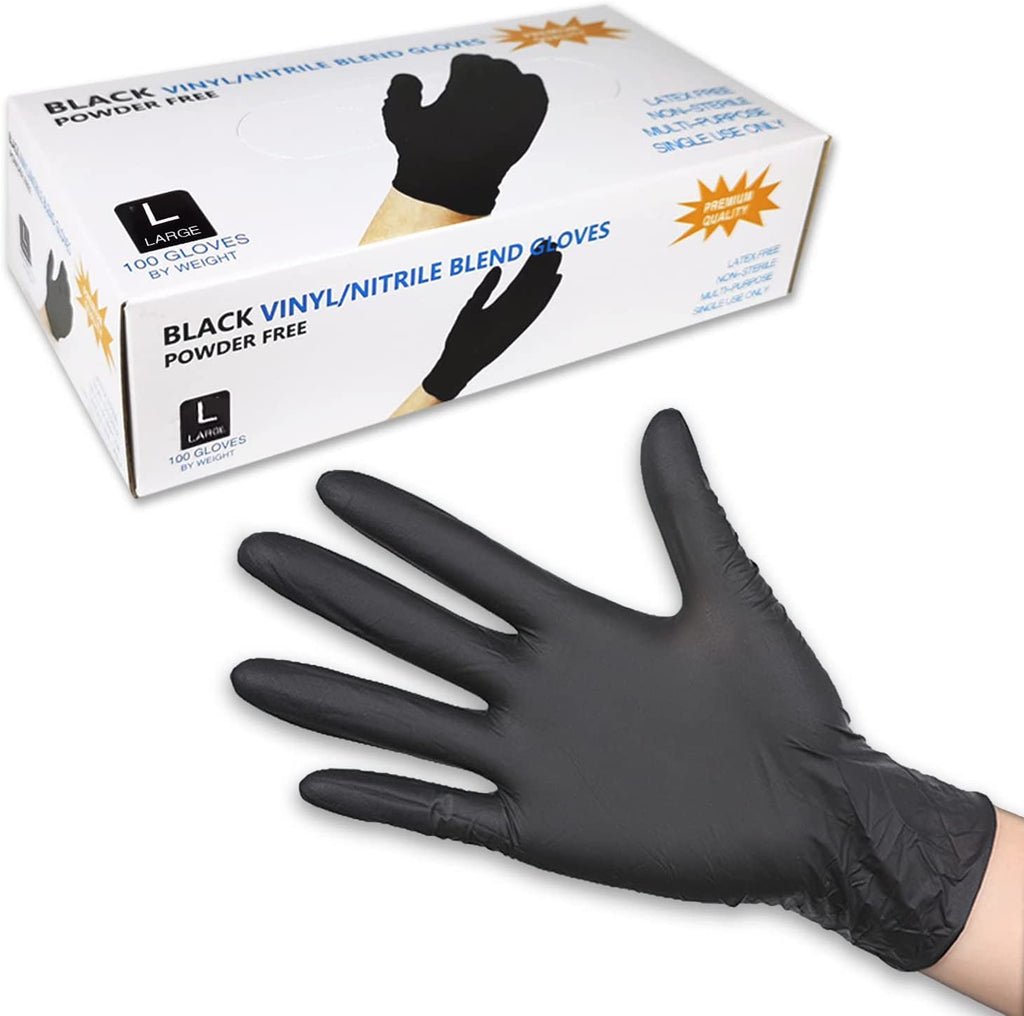 Nitrile Gloves,Disposable gloves 100 Pcs-Latex Free Powder Free - Multipurpose Working Household Cooking Gloves