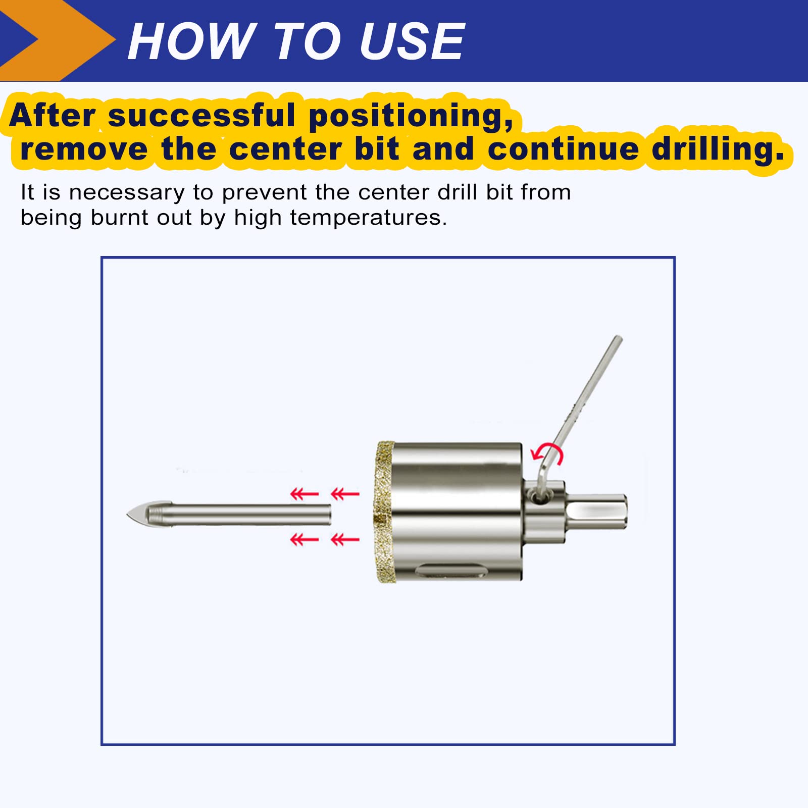 1 1/4 Inch (32mm) Diamond Hole Saw with Pilot Bit, DaduoRi 1.25 Inch Tile Tip Coated Hole Saw with Guiding Drill Bit in The Center for Glass, Porcelain Tile,Ceramics, Marble and Granite