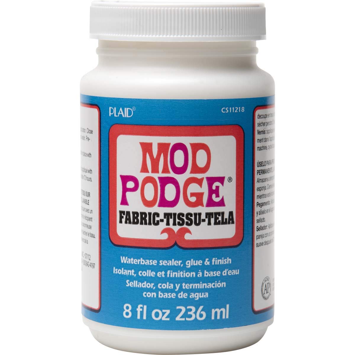 Mod Podge Waterbase Sealer, Glue and Finish for Fabric (8-Ounce), CS11218