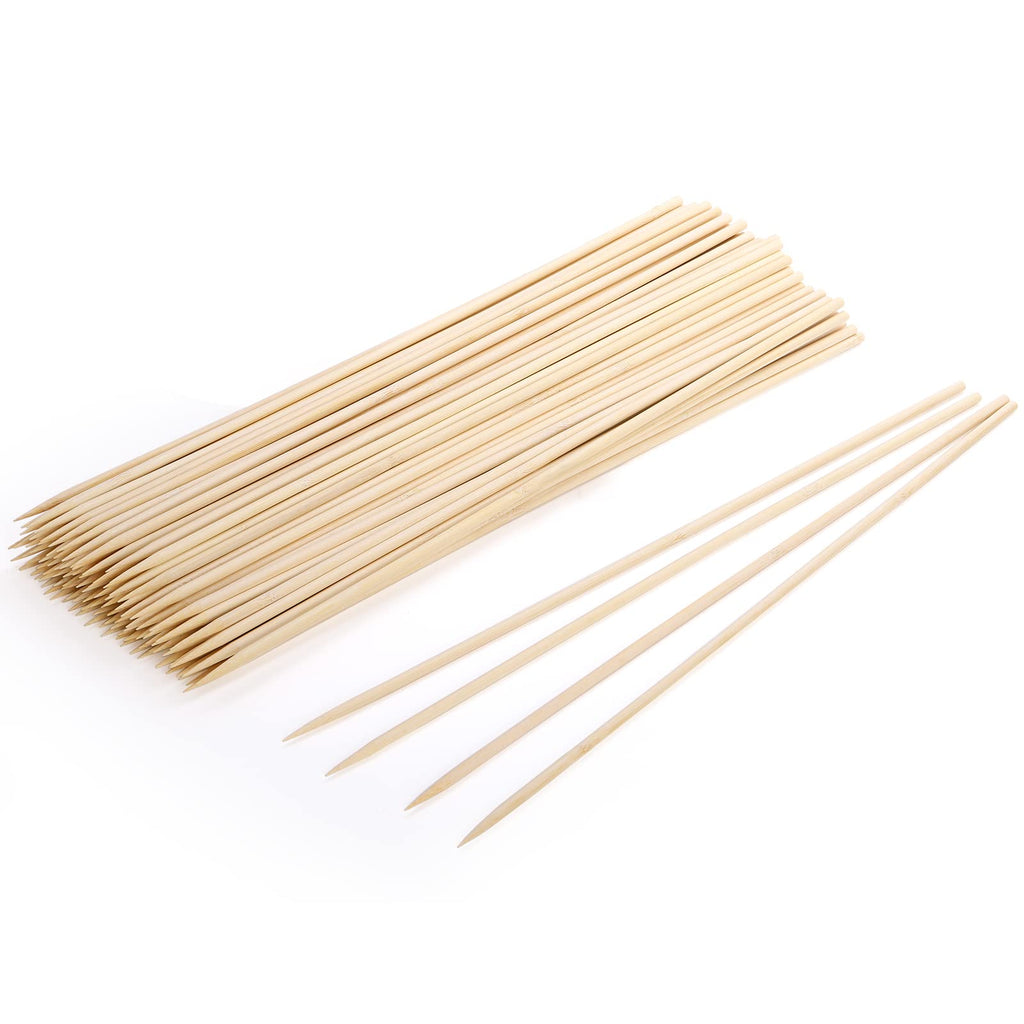Frcctre 200 Pack 16 Inches Bamboo Plant Stakes, Bamboo Plant Sticks with 200 Pcs 4" Wires, Plants Garden Sticks Wooden Sign Posting Garden Support for Tomatoes, Floral, Potted Plants, Crafts