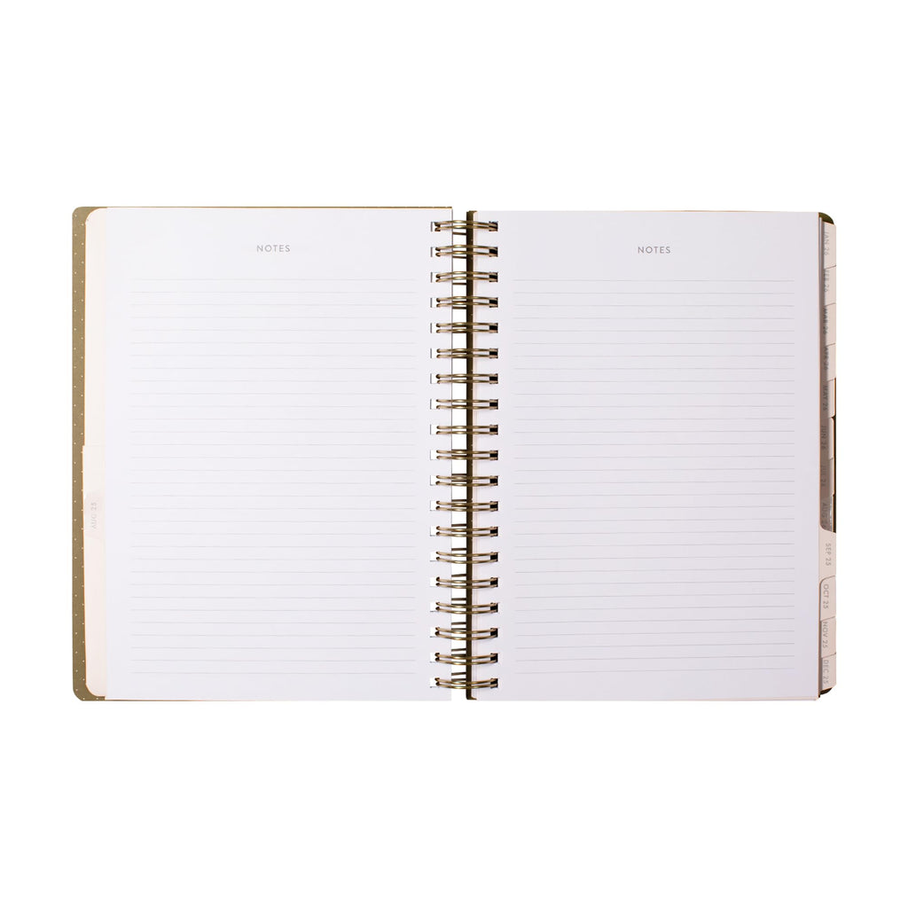 Fringe Studio 2026 Spiral Weekly Planner, Aug 2025 - Dec 2026, 17 Month, Paperback Cover, "HERITAGE HYDRANGEA", 8"w x 10"h, 240 Pages (844PA052)