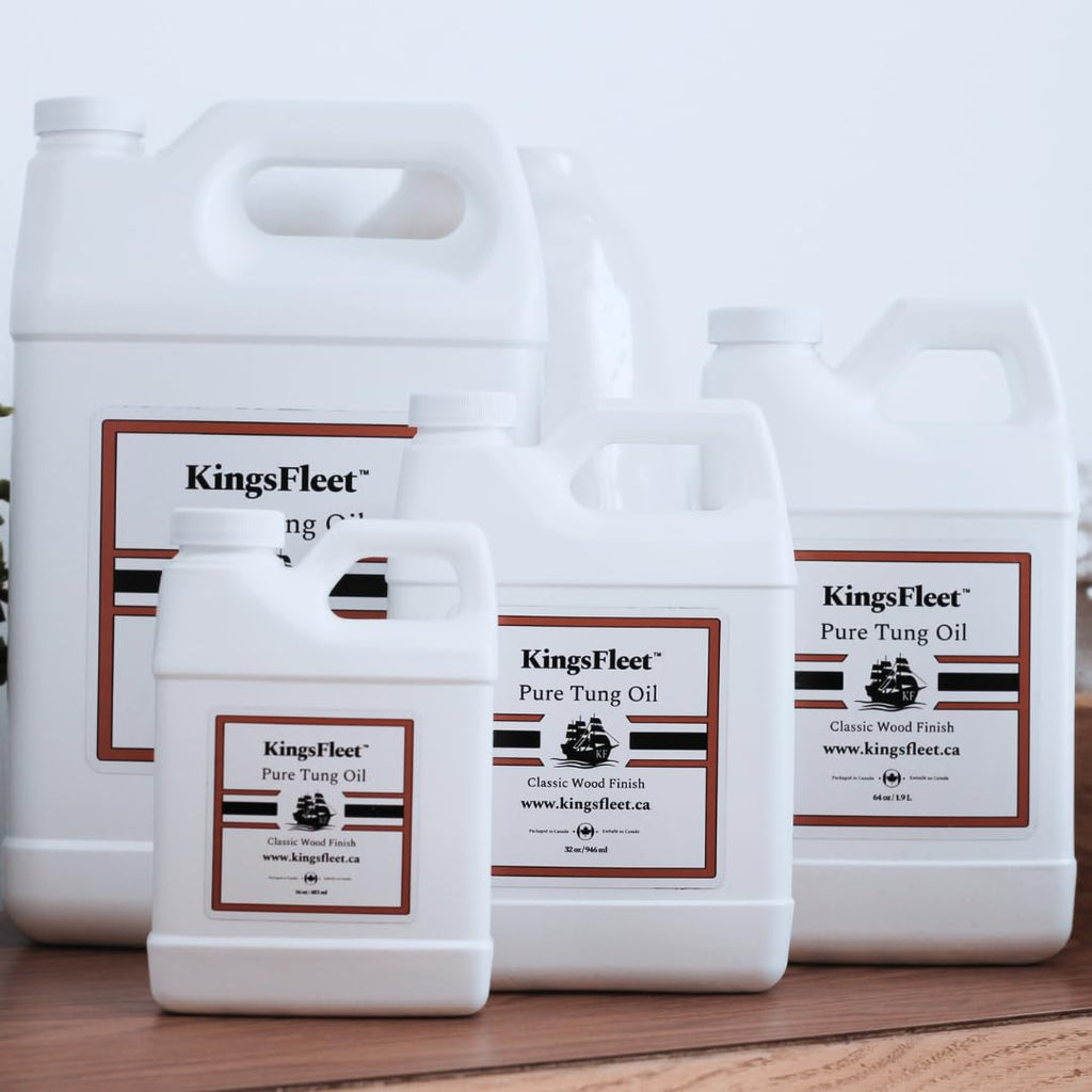 KingsFleet - Pure Tung Oil | 32oz | Classic Wood Finish | Indoor / Outdoor | Restore, Protect, and Maintain!