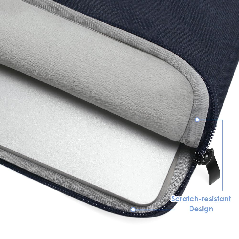 ProElife 13-Inch Laptop Sleeve Case for 2026-2022 MacBook Air 13.6 inch M5 M4 & MacBook Neo 13'' A18 Pro, Pro 13'' M2 Accessory Traveling Carrying Case Bag Cover with Small Bag (Navy Blue)