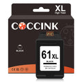 COCCINK 61XL Black Ink Cartridge Work with HP 61 XL Envy 4500 5530 4502 4501 5531 Officejet 4630 4635 Deskjet 3050 3510 2540 1510 2512 1055 1513 3056A for HP Printers High Yield Printer (1 Black)