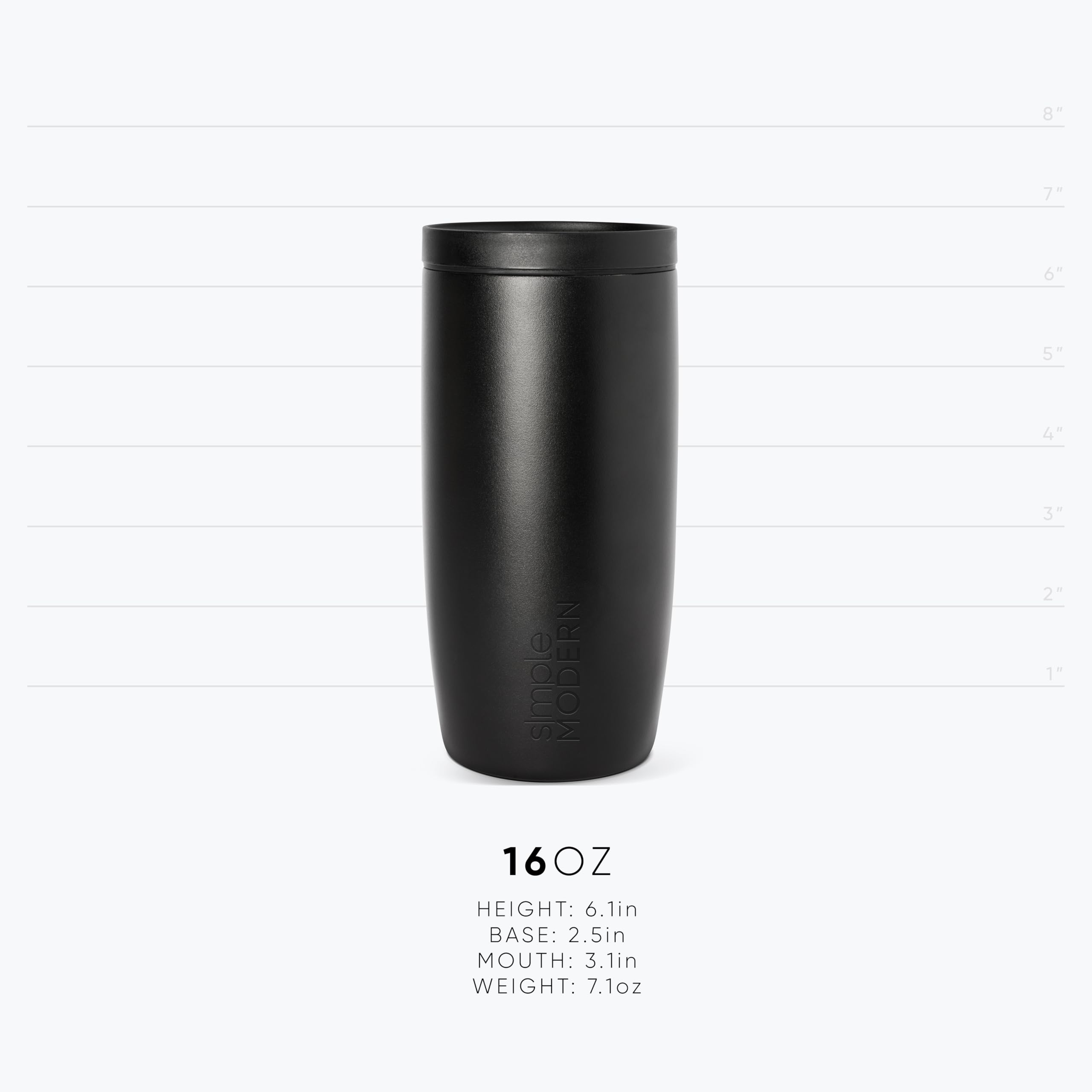 Simple Modern Travel Coffee Mug Tumbler with 360° Lid | Ceramic-Lined Insulated Stainless Steel Cold Brew Iced Coffee Cup | Gifts for Women Men Her Him | Voyager Signature | 16oz | Cream Terrazzo