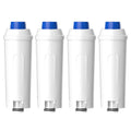 BREAUILL Replacement Water Filter Compatible with DeLonghi DLSC002, 4 Pack Water Filter Compatible with DeLonghi ECAM, ECAM, ETAM, EC, BCO, BC Series Coffee Maker, Soften Water