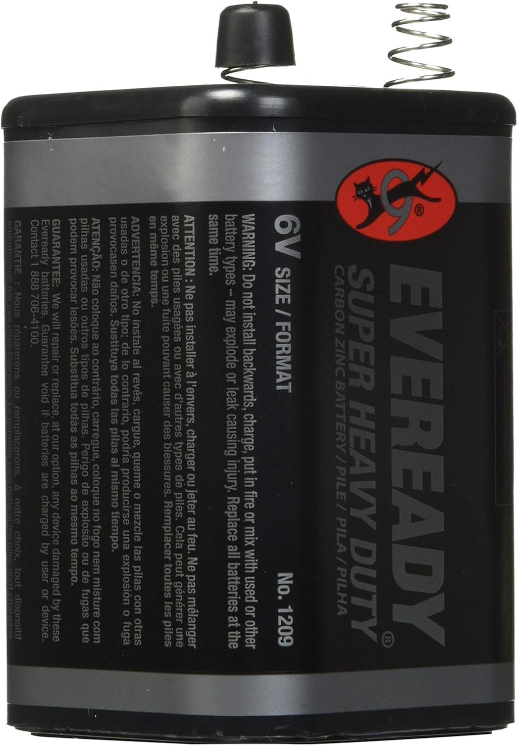 EVEREADY 6V Battery, Super Heavy Duty 6 Volt Battery, 2 Count