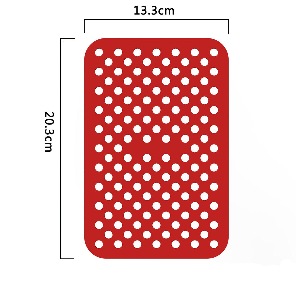 4 Pack Air Fryer Liners - Double Basket Silicone Mats for Dual Basket Air Fryers - Reusable Non-Stick Silicone Air Fryer Mats Replacement for Parchment Paper