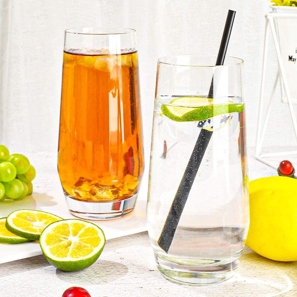 D.M DESIGN·MASTER [6 Pack,18.6 OZ] - Large Tall Glass Cups, Lead-Free Highball Drinking Glasses, Clear Mixed Drinking Glasses, Dishwasher Safe, Ideal for Mojito,Water, Juice, Beer, and Cocktail.
