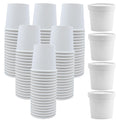 Zentriqlla 60 Pack 12 oz Paper Ice Cream Cups with Lids, to Go Soup Containers Dessert Bowl, Microwave and Freezer Safe White Food Storage Bowls for Parties, Christmas, Takeout, Picnics