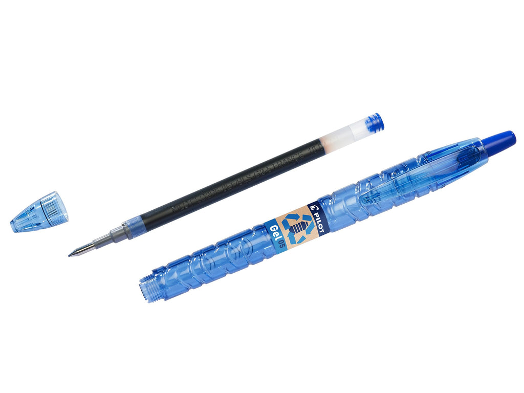 Pilot Greenpack B2P Eco Gel, 0.7mm, Blue, 10 Pens and 10 Refills