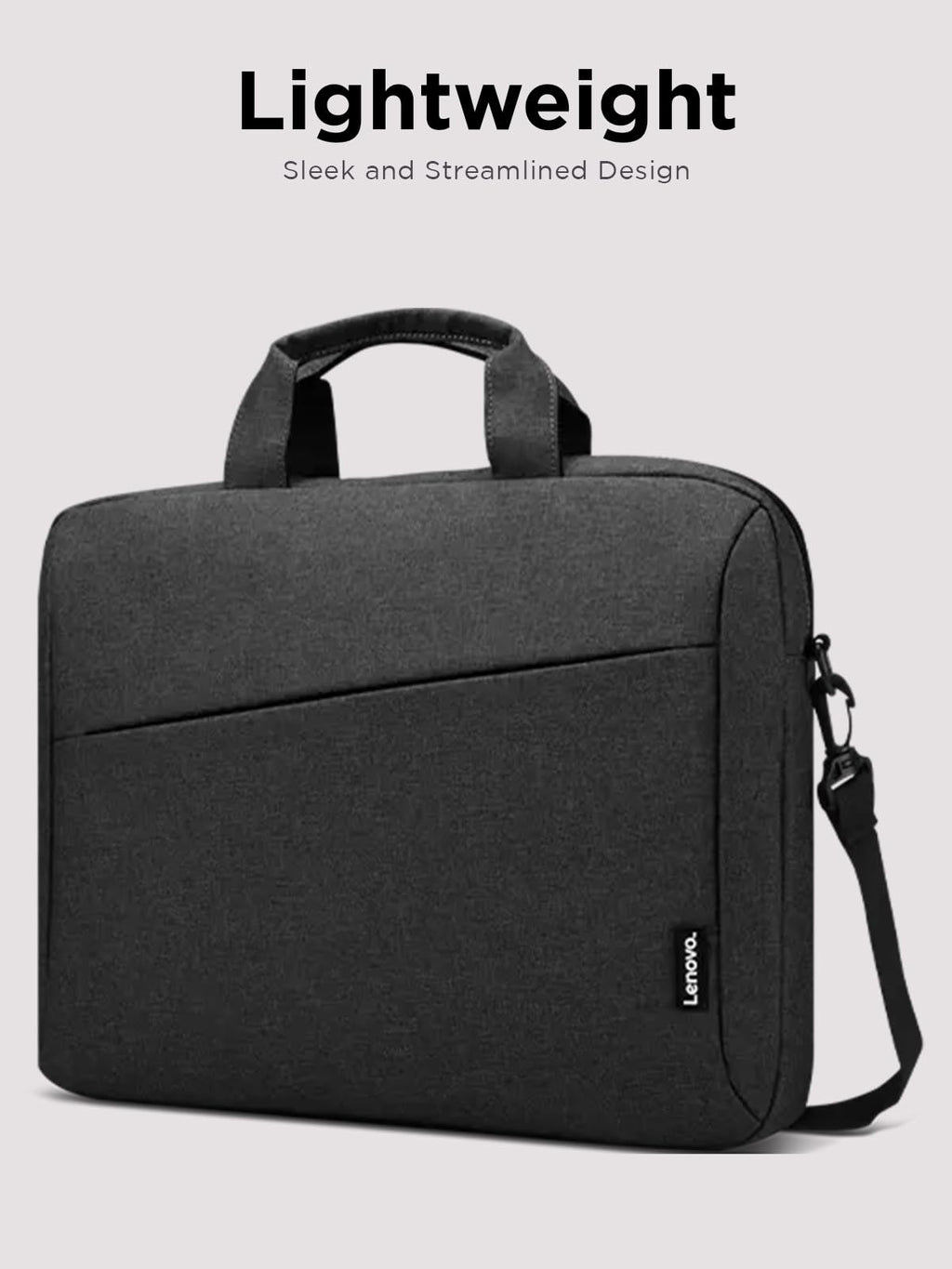 Lenovo Laptop Carrying Case T210, Notebook Bag for 15.6-Inch Laptop/Tablet, Sleek Design and Water-Repellent Fabric, GX40Q17229