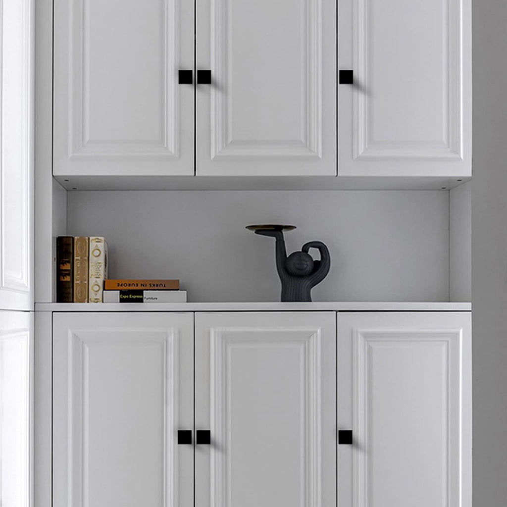 goldenwarm 5 Pack Black Cabinet Knobs Kitchen Drawer Knobs - Cabinet Hardware Black Cupboard Knobs Black Kitchen Cabinet Hardware Matte Black Drawer Knobs Bathroom Drawer Knobs
