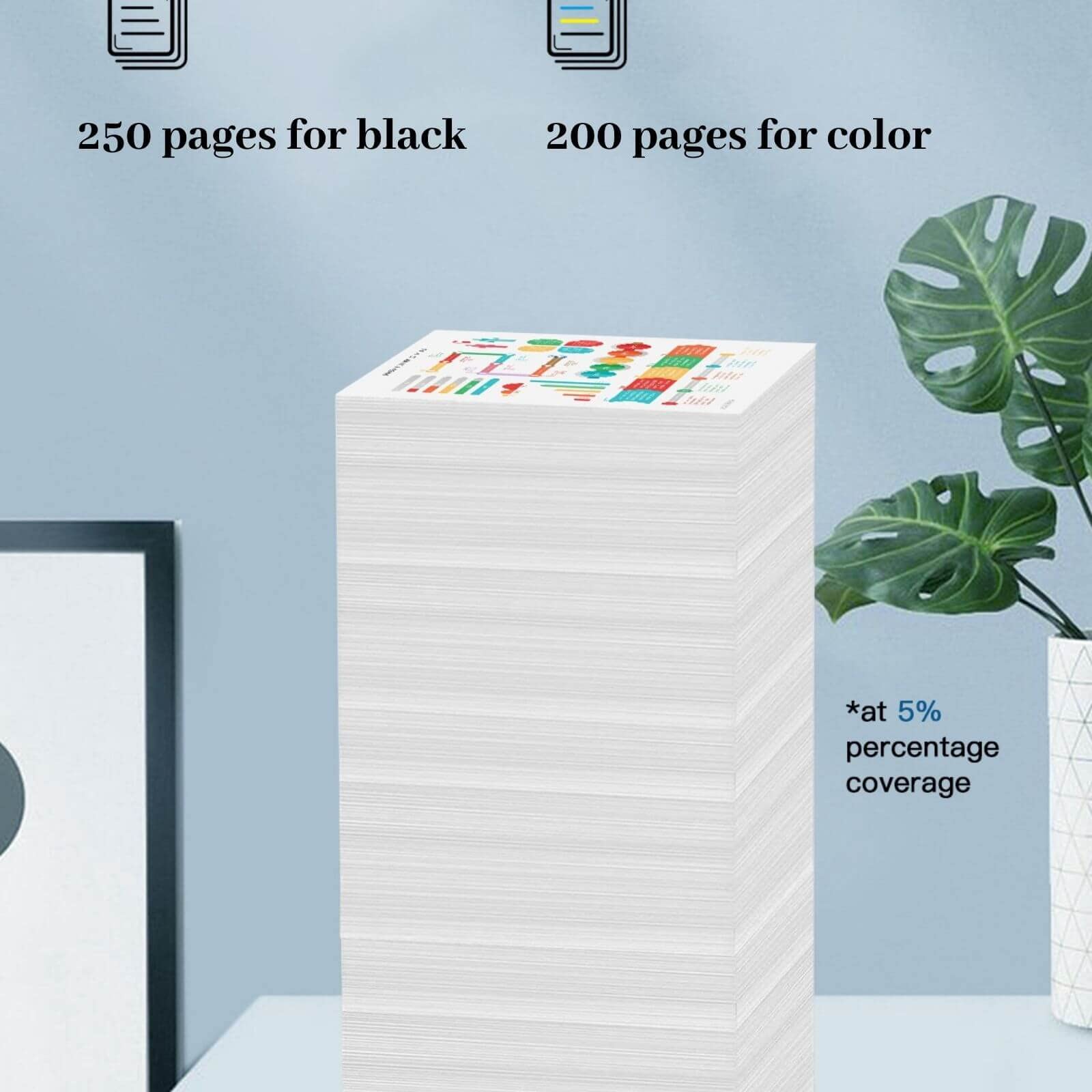 JoyPrinting 215 Ink Cartridges, 215 T-215 Black & Tri-Color Cartridge Combo Pack Remanufactured for Workforce WF-100 WF-110 Printers (2 Black, 1 Color, 3 Pack)