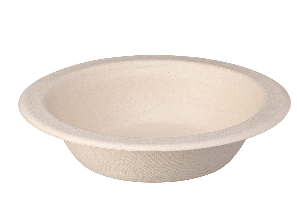Gusto [16 oz. - 125 Pack] 100% Compostable Heavy-Duty Paper Soup Bowls, Eco-Friendly Disposable Sugarcane - Kraft - Formerly Comfy Package