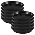 Provone 10 Pack Plant Saucers 12 Inches Medium Plastic Plant Drip Trays, Plant Saucers for Potted Plants & Felt Mat for Floor Protection, Plant Tray for Outdoor/Garden Planter Pot