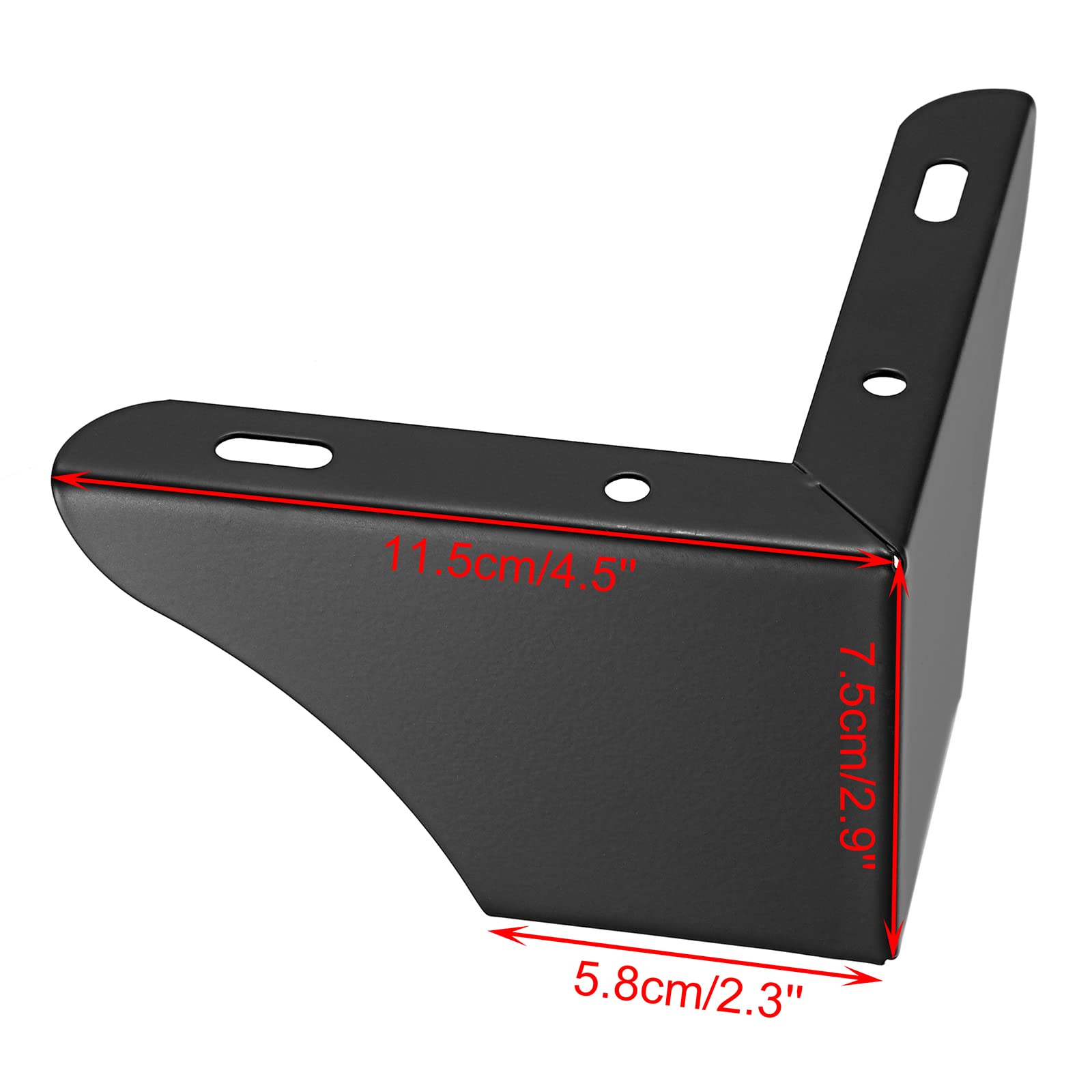 JuxYes Pack of 4 Furniture Legs with Screw,3 Inch Black Sofa Cabinet Legs, Non-Slip Replacement Legs with Rubber Protector for Table, Cupboard,Couch Chair,Bookcase,Cabinet Dresser,Bed