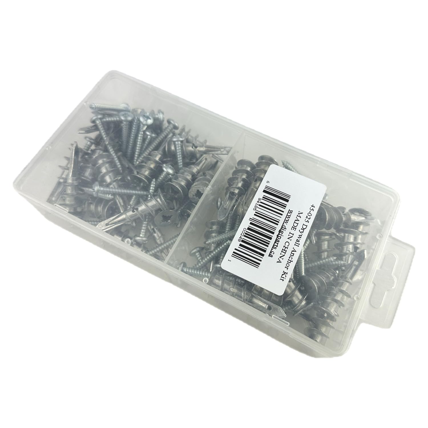 Stanz 100 PCS Drywall Anchors Kit 50 Zinc Heavy Duty Metal Wall Anchors and 50#8 x 1-1/4'' Screws Total 100 Pieces, Metal Anchor Better Than Plastic Anchor Self Drilling Sheetrock Gypsum