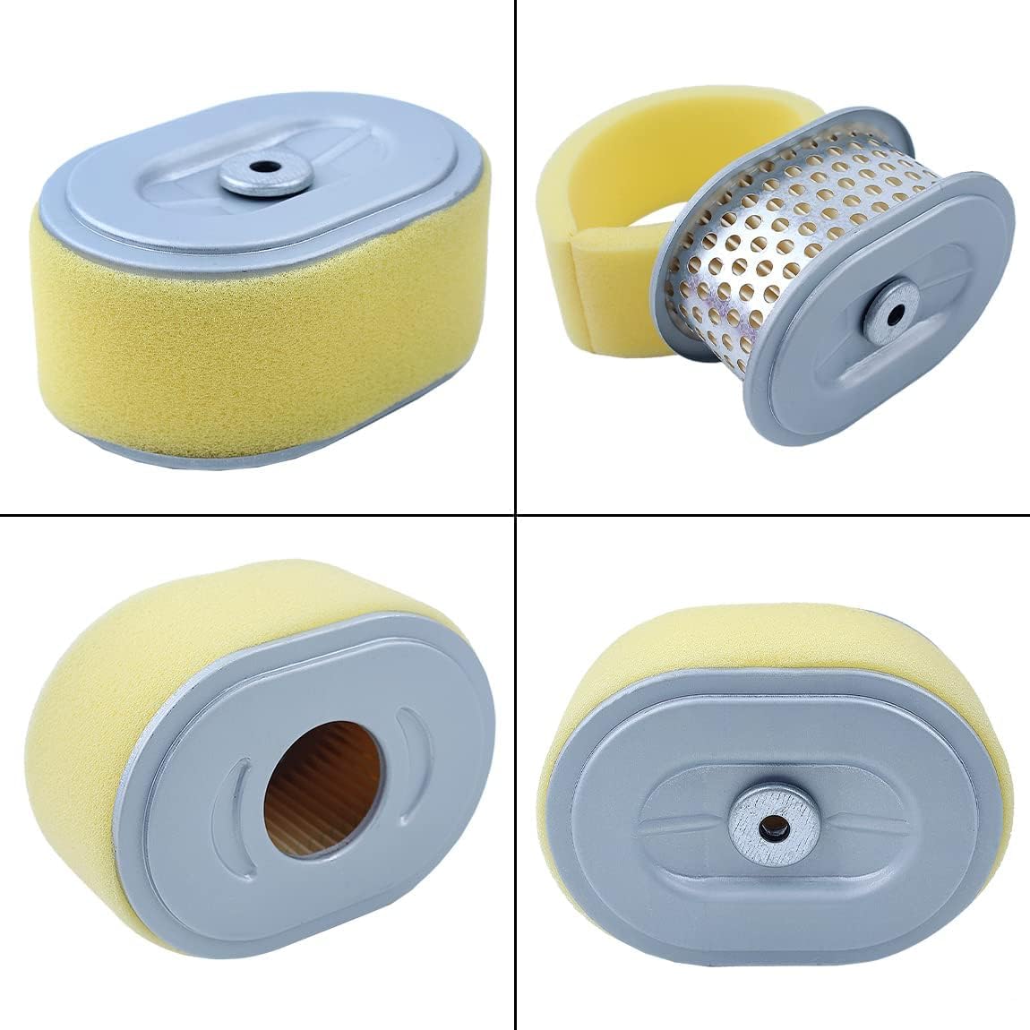 Air Filter with Cover for Honda GX160 GX120 GX140 GX200 168F Series, ADEFOL Air Filter + Housing & Base + Spark Plug + Fuel Line Engine Replacement Parts 17230-z51-820, 17410-Z51-020
