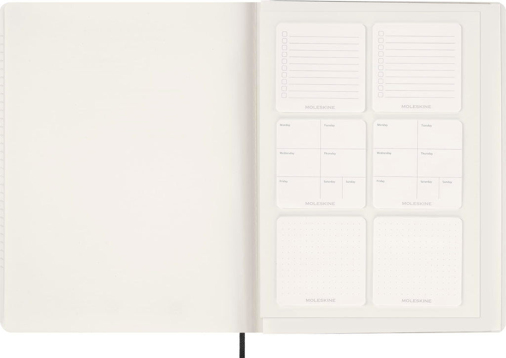 Moleskine 2026 15-Month Essential Planner, Soft Cover, Weekly Vertical, XXL (8.5" x 11"), Black, 144 pages