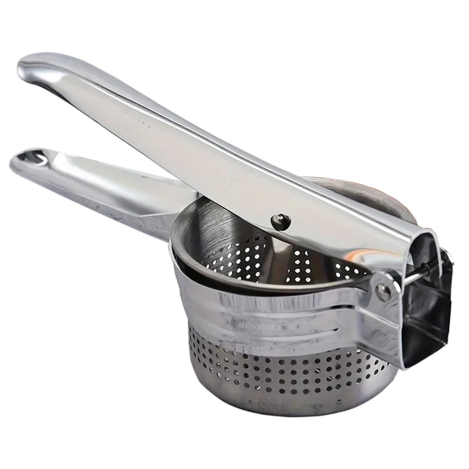 Potato Ricer Stainless Steel, Kitchen Tool Stainless Steel Manual Press Crusher for Smooth Ricer for Potatoes and Fresh Juice Preparation at Home