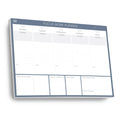 Clear Mind Concepts® Focus Work Planner Pad - A4 Weekly Productivity Desk Pad, 52 Undated Tear-Off Sheets (29.7 × 21cm) - Track Priorities, Tasks, Notes & Goals for Office, School & Home