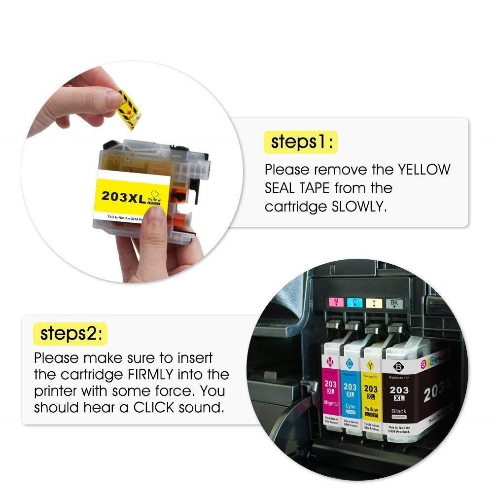 F Finders&CO Ink Cartridges Replacement for Brother LC203 LC201 LC201XL LC203XL Ink to Work with Brother MFC-J460DW J480DW J485DW J680DW J880DW J885DW MFC-J4320 J4620DW (4BK 2C 2M 2Y, 10 Pack)