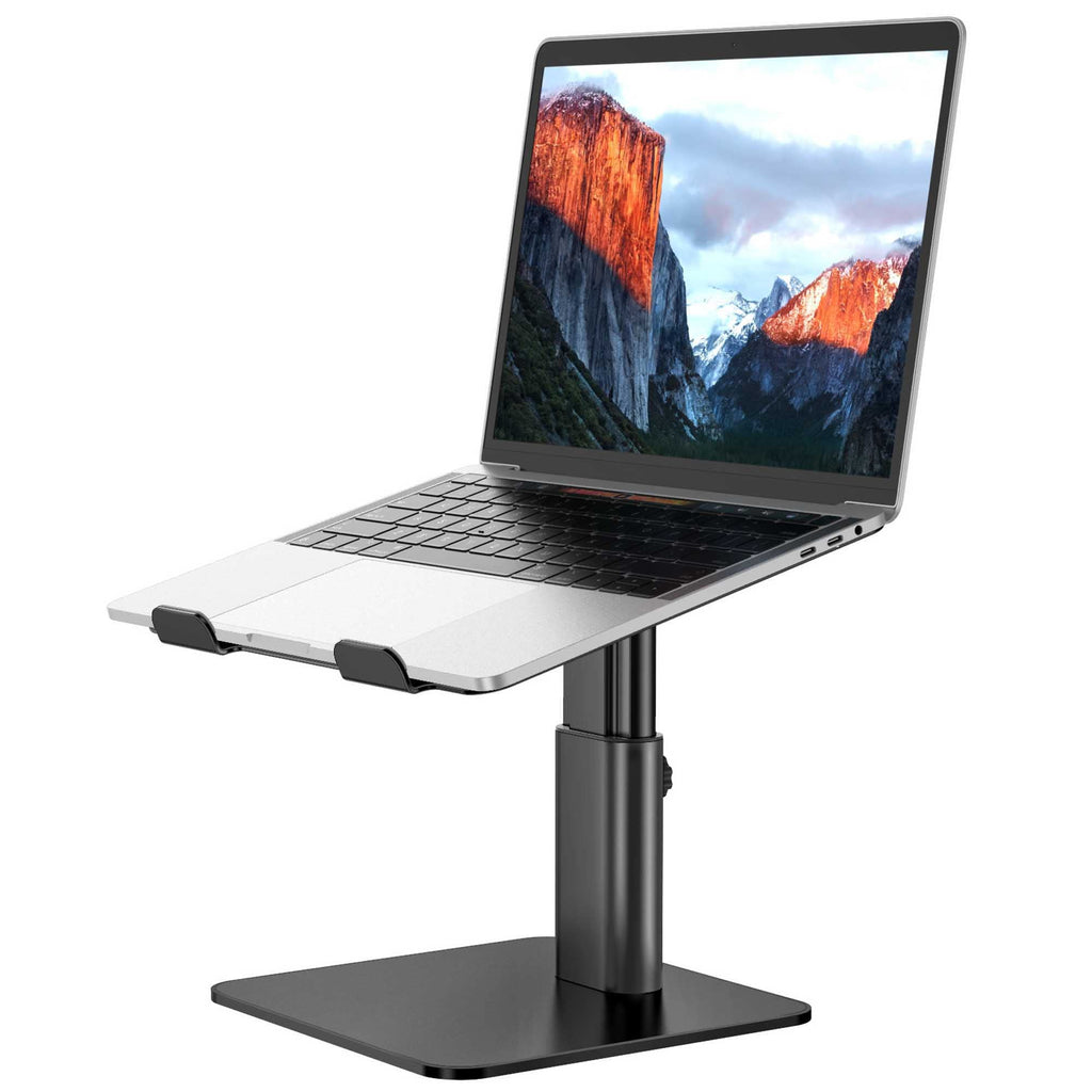 Besign LSX6N Aluminum Laptop Stand, Ergonomic Adjustable Notebook Stand, Riser Holder Computer Stand Compatible with Air, Pro, Dell, HP, Lenovo More 10-14" Laptops, Black