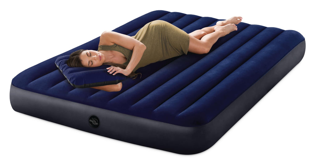 Intex Dura-Beam® Standard Downy Queen Air Mattress 10" Queen with Hand Pump