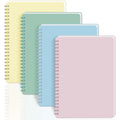 4 Pack Spiral Notebooks,A5 Size Hardcover Spiral Notebook,College Ruled Spiral Notebook,Great Notebook for Work,80 Sheets/160 Pages for Office, School, and Gift