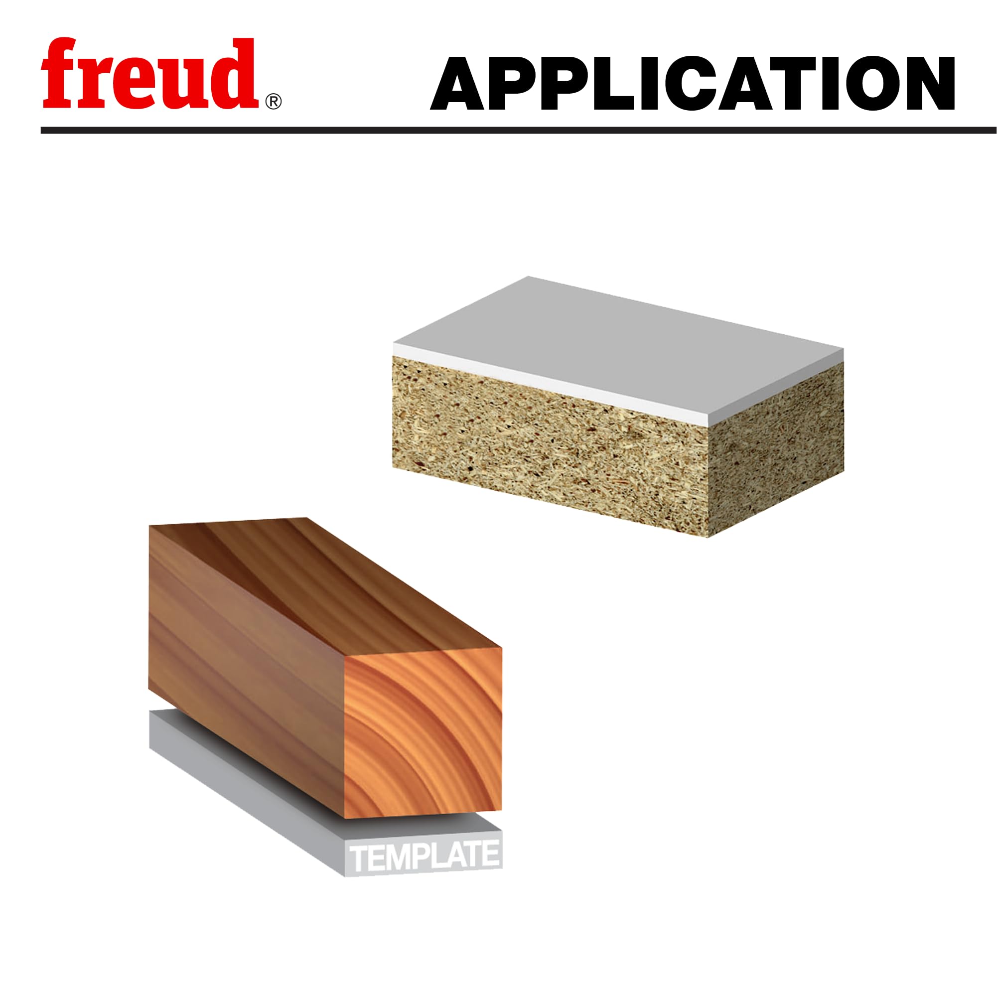 Freud 42-100 3/8-Inch Diameter 2-Flute Flush Trimming Router Bit with 1/4-Inch Shank, Multi