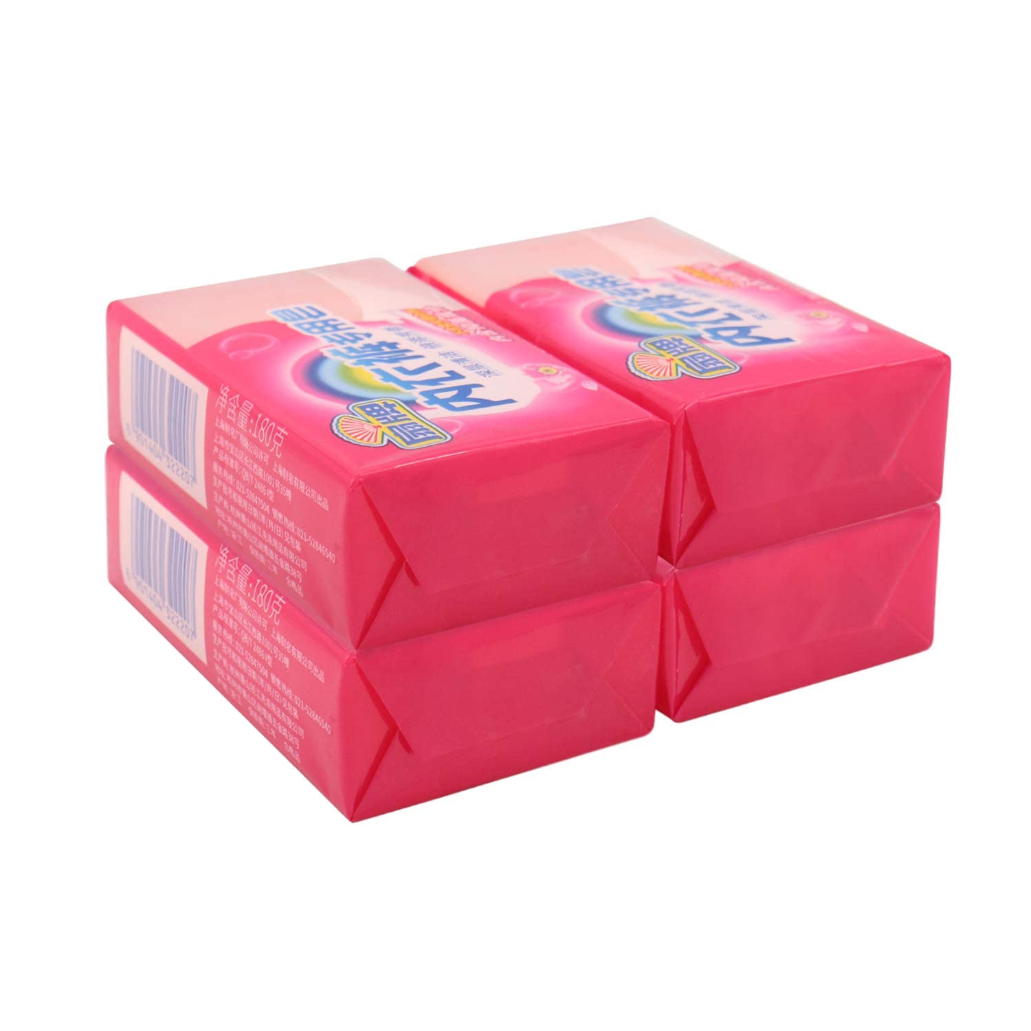 BEE & FLOWER Fan Underwear Cleaning Soap Bar Underwear Laundry Bar Soap Cloth Washing Bars for Panties (6.3 Oz x 4)