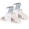 3 Sprouts Velvet Baby Hangers - Non-Slip, Infant & Toddler Velvet Hangers - Slim Kids Hangers & Baby Clothes Hangers, Cintres Pour Bébé (Cream)