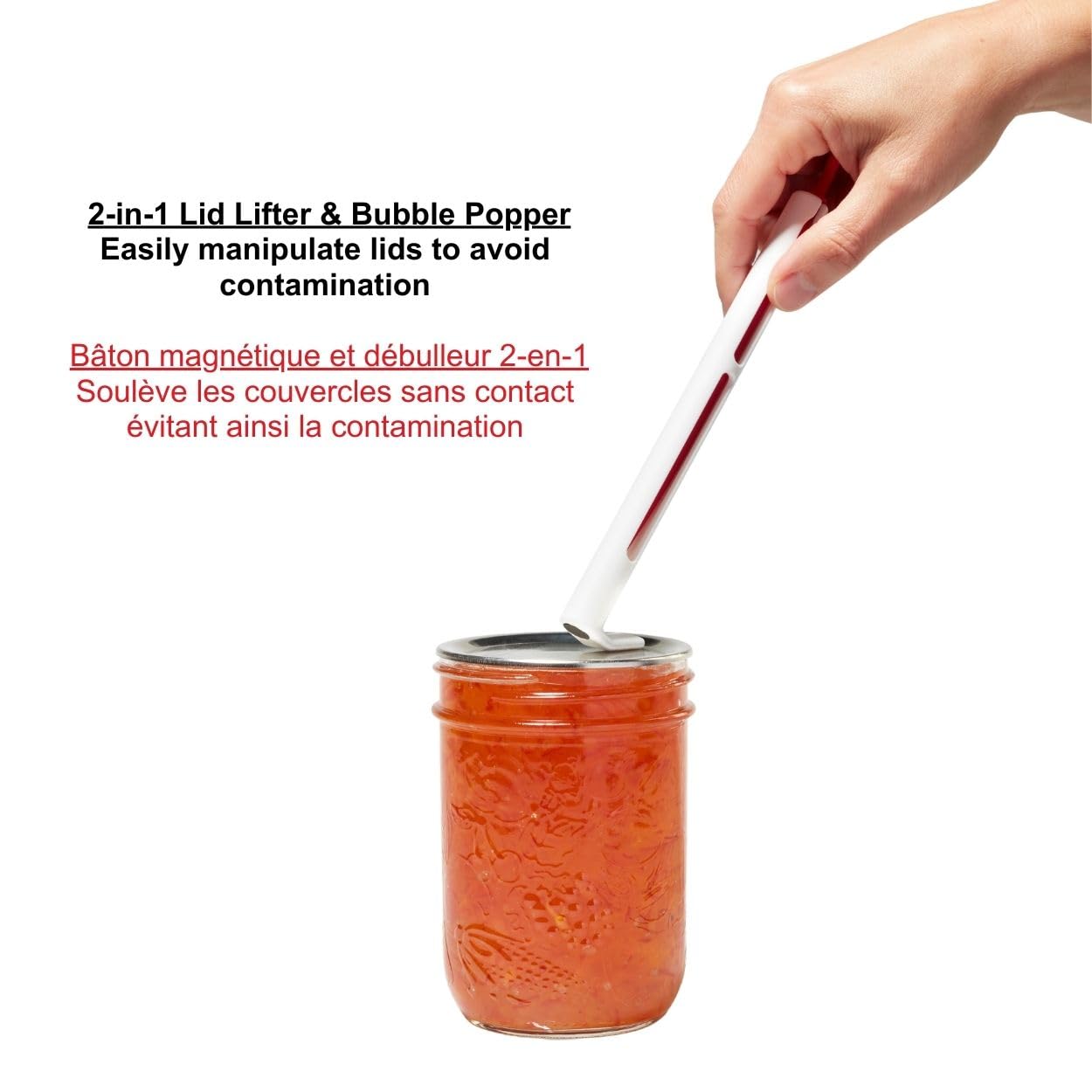 Starfrit 4-Piece Canning Set - Including Canning Funnel, Jar Lifter, Magnetic Lid Lifter and Bubble Popper
