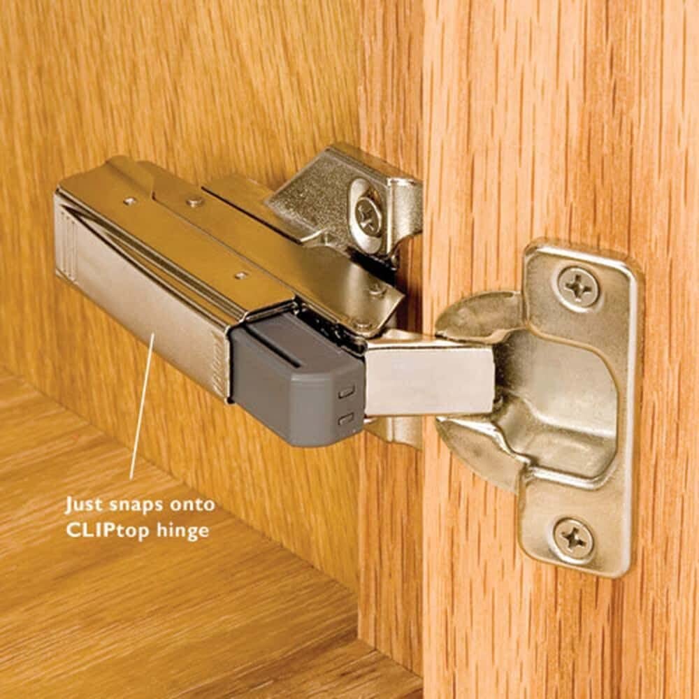 Blum 973A0500.01x5 973A Blumotion Straight Arm Full Overlay Hinge for Doors, Nickel Finish (Pack of 5)