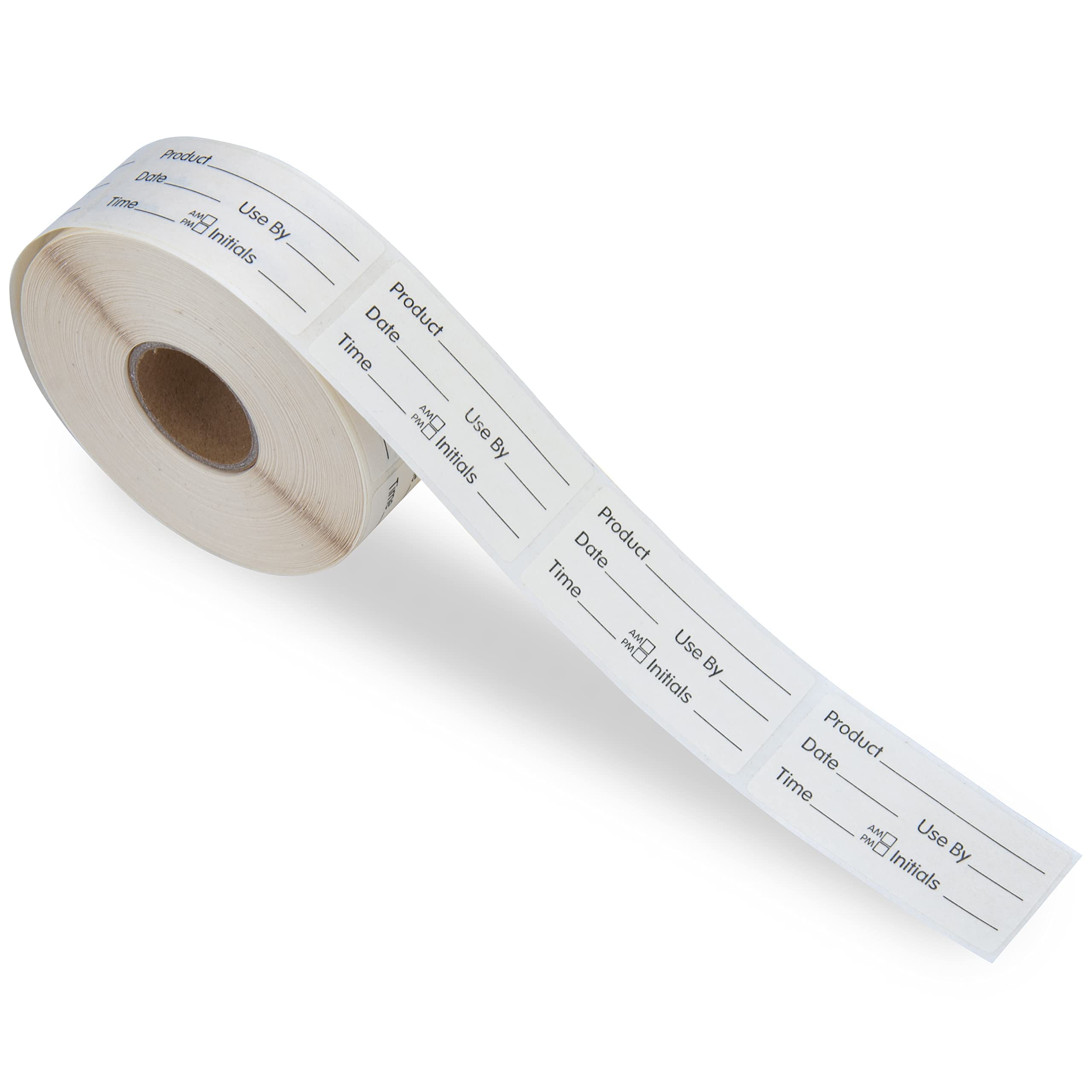 L LIKED 1x2 Inches Dissolvable Food Labels, 500 Pcs Dissolved Freezer Labels for Storage Containers, Canning, Jam Jar, Mason Jars, (Black)