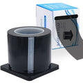 Keedolla Black Barrier Film Roll with Dispenser Box, 4" x 6" Tattoo Barrier Tape Protective Adhesive Film Perforated Dental Disposable Plastic Sheets, 1200 Sheets|1 Roll