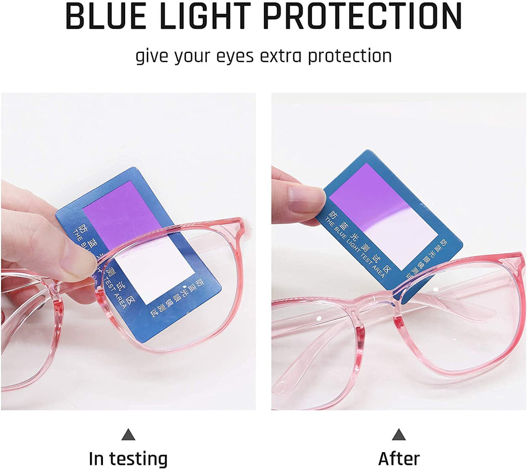 B.ANGEL Safety Glasses Safety Goggles Anti Fog, Blue Light Glasses for Men Women (Pink)