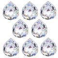 8 PCS Clear Crystal Ball Prism, K9 Crystal Sun Catchers Ball for Garden Ornaments Outdoor Window Chandelier Hanging Pendant DIY Parts 40mm