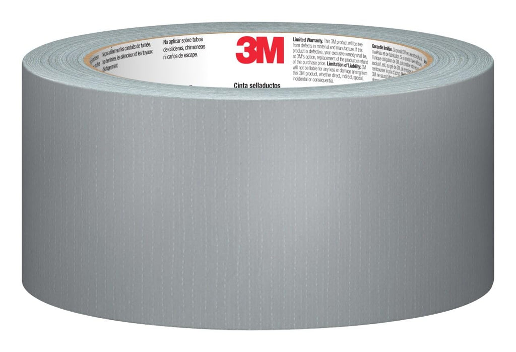 3M Duct Tape, 3 Rolls, 1.88 Inches x 55 Yards, Hand Tear, Bundle, Patch, Protect & Repair, Great Strength for Durability, Adheres to Multiple Surfaces (1055-3PK)