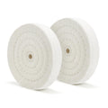 SCOTTCHEN Extra Thick Buffing Polishing Wheel 6 inch (70 Ply) for Bench Grinder Tool with 1/2" Arbor Hole 2 Pack