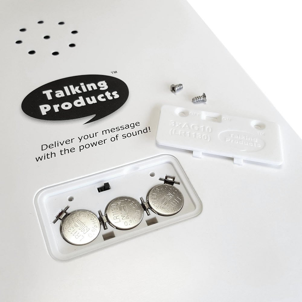Talking Products, Voice Recordable Greeting Card, 40 Seconds Recording with Replaceable Batteries. Record and Send a Personal Voice Message for Birthday, Christmas & Mother’s Day