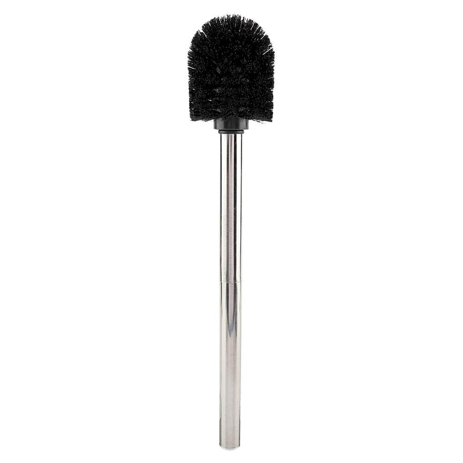 Stainless Luxury Toilet Brush Toilet Brush Set Compact Wall-Mounted Toilet Brush Holder with Stainless Steel Handle for Bathroom Storage and Organization(Silver)