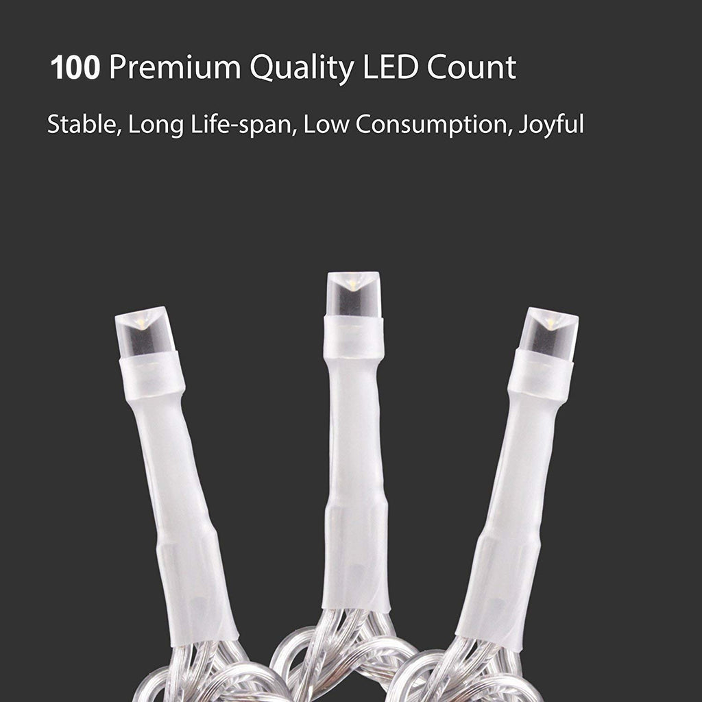 EShing LED String Lights Dimmable, USB Powered 100 Warm White LED Fairy Lights on 33ft Clear Cable, Twinkle Lights with Remote Timer for Indoor Outdoor Wedding Party Patio Backyard Room Decor