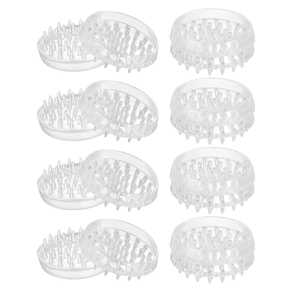 uxcell 16 Pcs Carpet Protectors Spiked Caster Cups 1.89" Round Spiked Furniture Cup Furniture Carpet Protectors for Furniture Legs Table Chair Sofa