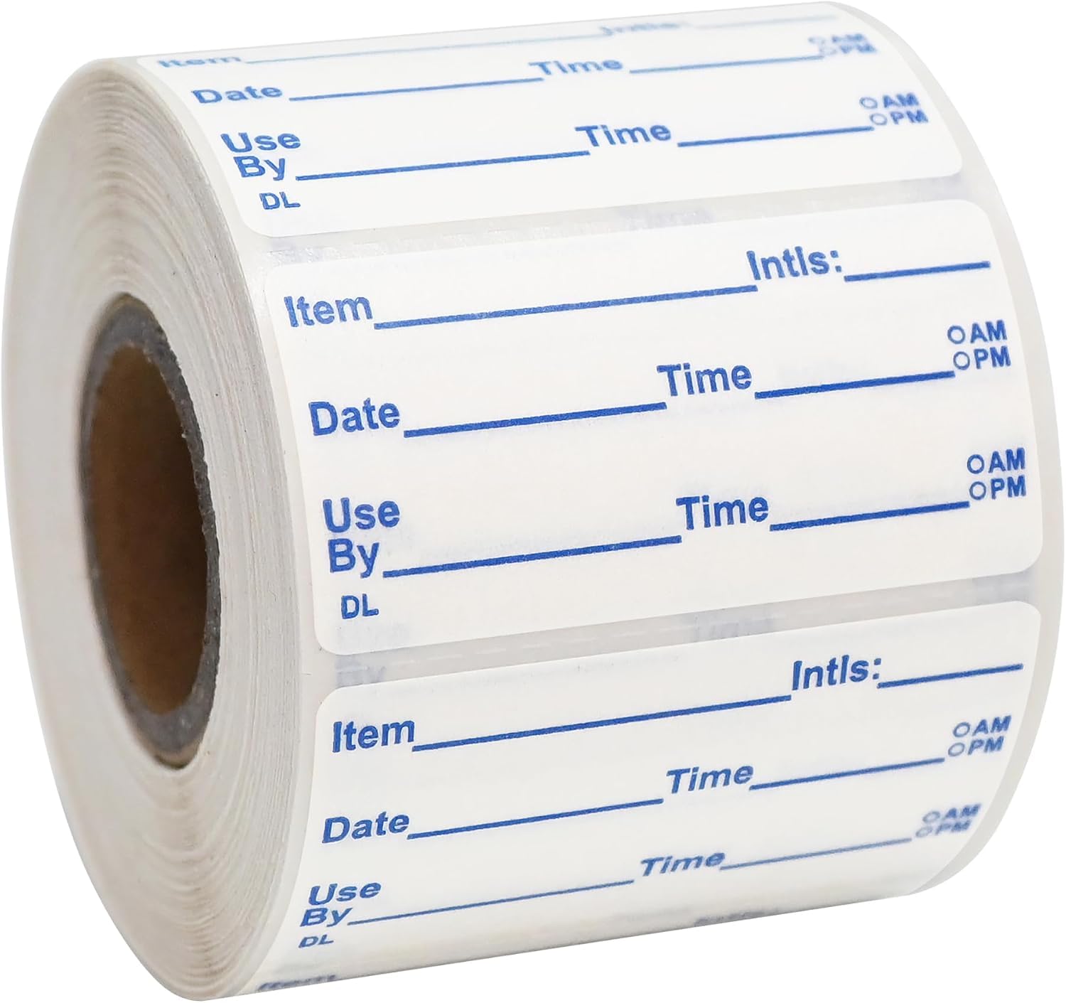 L LIKED 1x2 in Dissolvable Food Labels, 600 Pcs Dissolved Freezer Labels for Food Storage Containers, Canning, Jam Jar, Mason Jars, Blue